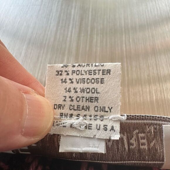 Elliott Lauren pink and brown wrap skirt with fringe. Size 6 - Picture 3 of 13